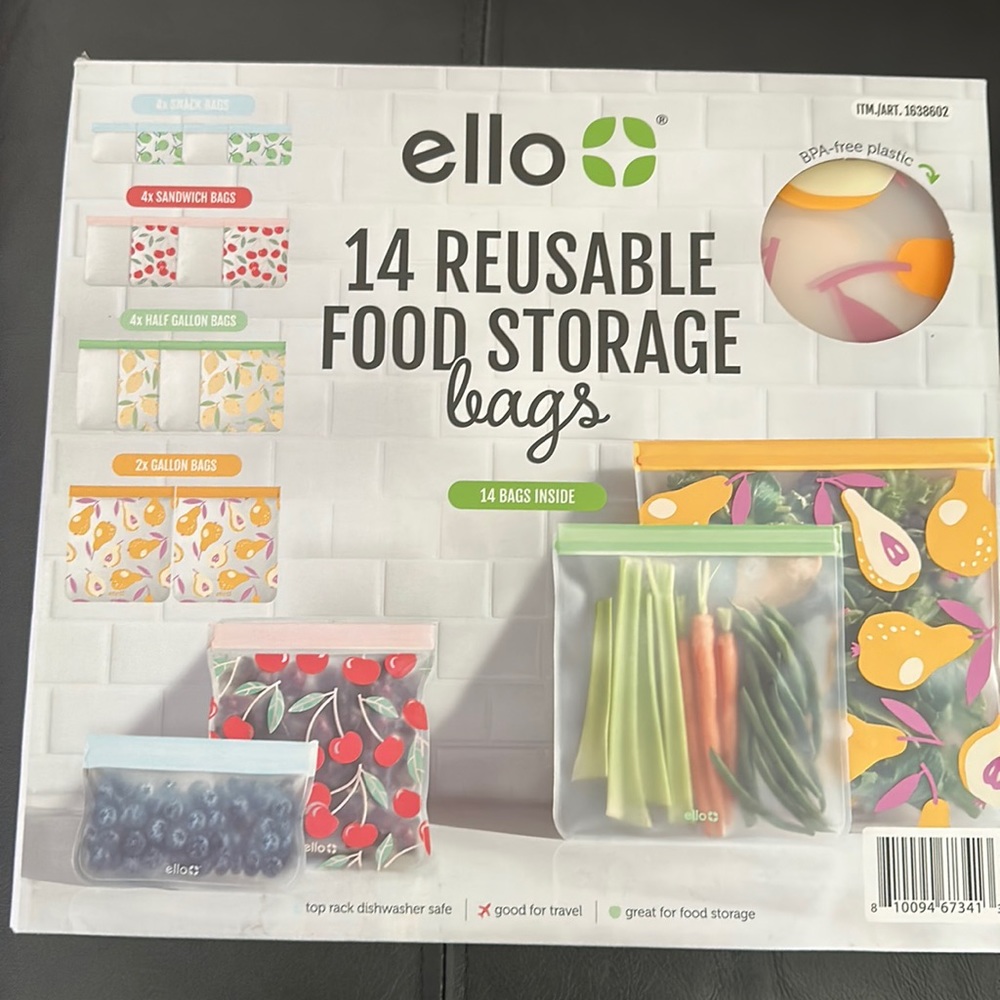 Ello Reusable Food Storage Bags